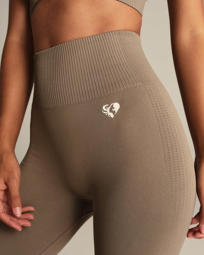 Power Seamless Leggings | Taupe Grey