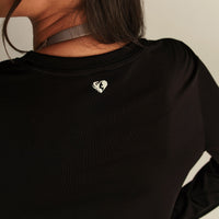 Lightweight Seamless Long Sleeve T-Shirt | Black