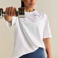 Comfort Lifting Club Oversized T-Shirt | White