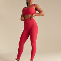 Power Seamless Leggings | Spicy Red