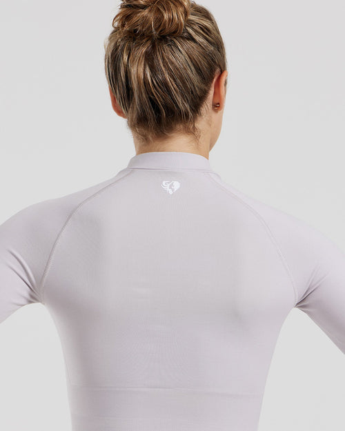 Define 2.0 Seamless Full Zip Midi Jacket | Steel Grey