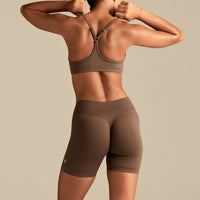 Emphasize V-Neck Bra | Milk Chocolate