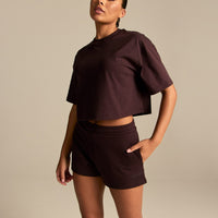 Comfort Athletic Club Cropped T-Shirt | Cafe Noir
