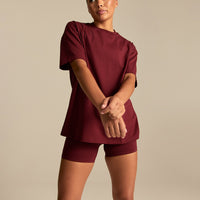 Comfort Athletic Club Oversized T-Shirt | Oxford Red
