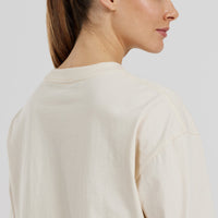 Comfort Oversized Long Sleeve T-Shirt | Off White