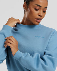 Comfort Cropped Crew Neck | Basalt