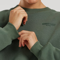 Comfort Cropped Crew Neck | Sage