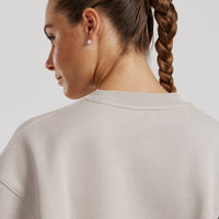 Comfort Oversized Crew Neck | Stone