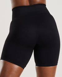 Power Seamless Cycling Shorts | Black