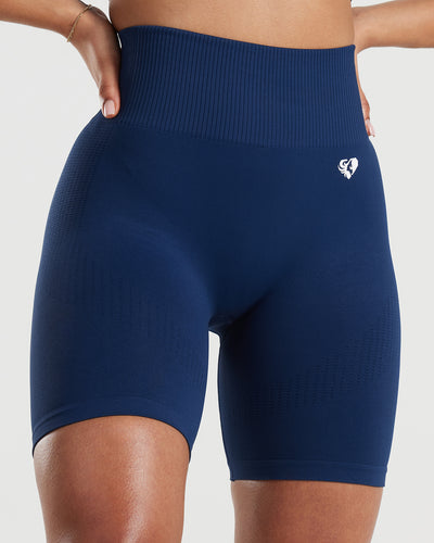 Power Seamless Cycling Shorts Sapphire Blue - Main Image