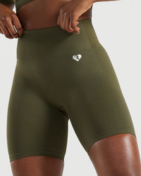 Power Seamless Cycling Shorts | Khaki