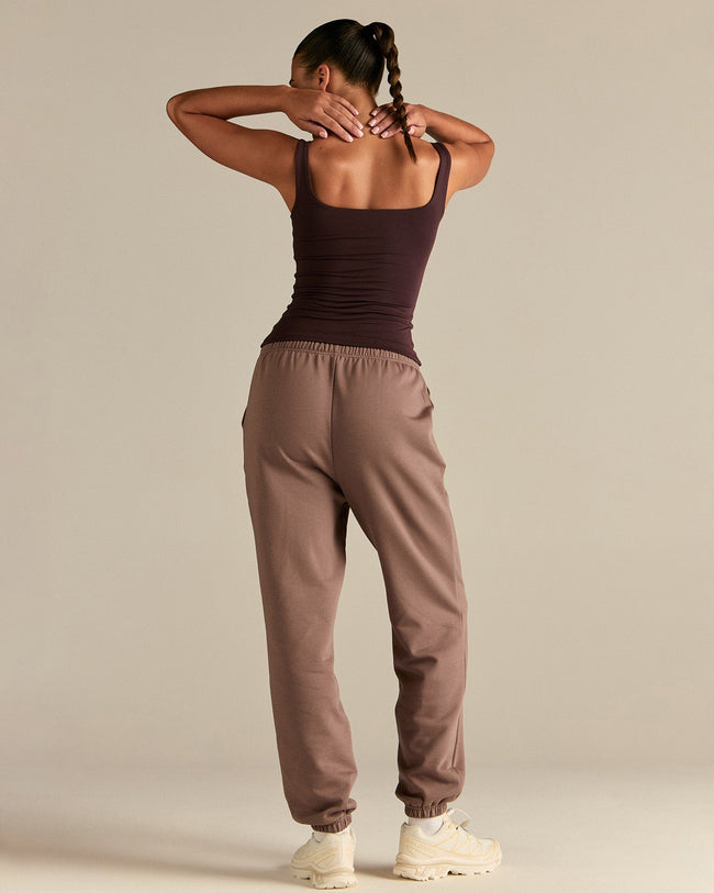 Smooth Contour Midi Square Neck Tank | Cafe Noir