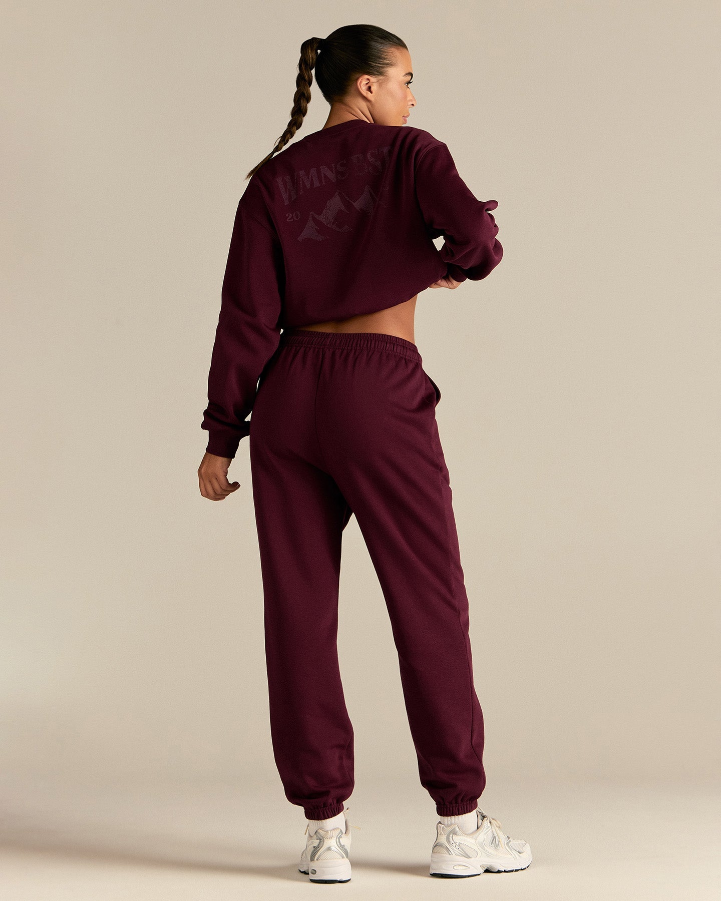 Comfort Outdoor Cropped Crew Neck | Merlot
