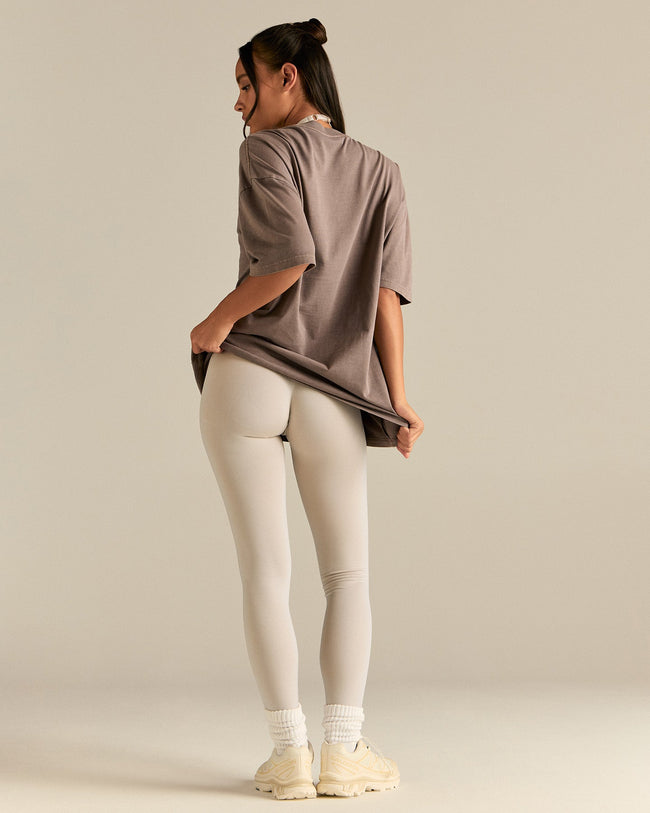 Comfort Oversized Short Sleeve T-Shirt | Vintage Mocha