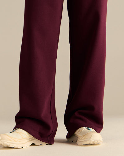 Comfort Cozy Straight Leg Joggers | Merlot