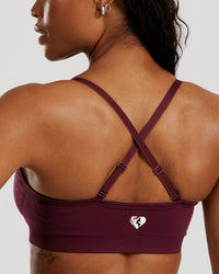 Define 2.0 Seamless Scrunch Bralette | Dark Cherry