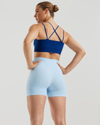 Power Seamless Sports Bra | Ink Blue