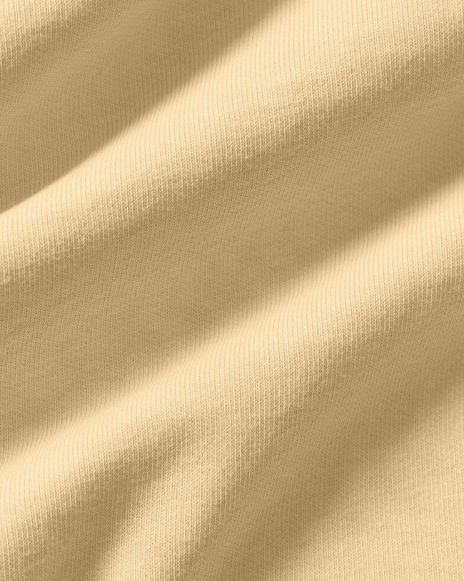 Comfort Cropped Sports Club Hoodie | Buttercup