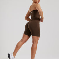 Define 2.0 Seamless Scrunch 6" Shorts | Cocoa