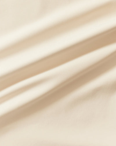 Essential Twist Front Halter Bra | Coconut White