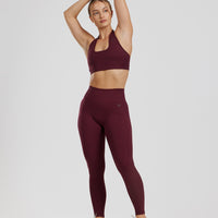 Motion Seamless Scrunch Leggings | Dark Cherry