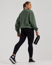 Comfort Oversized Crew Neck | Sage