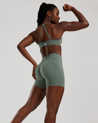 Define 2.0 Seamless Halter Neck Bra | Sage