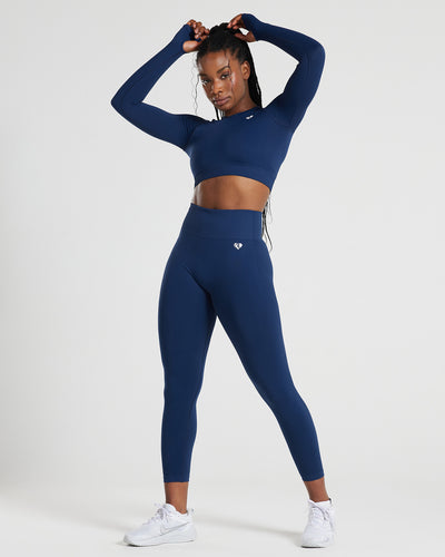 Power Seamless 7 8 Leggings Sapphire Blue