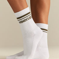 Premium Crew Stripe Socks (3PK) | Black/Dark Olive/Silver Grey