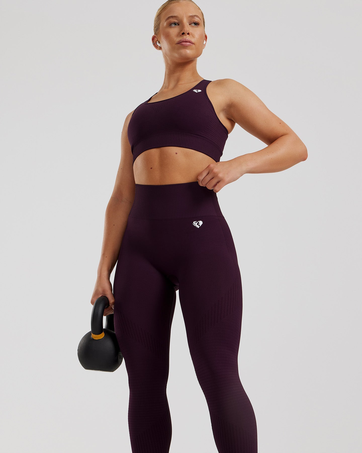 Power Seamless Leggings | Midnight Plum