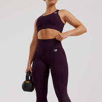 Power Seamless Leggings | Midnight Plum
