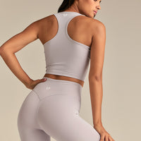 Essential Crop Tank Top | Steel Grey