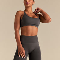 Define 2.0 Seamless Cross Back Bra | Graphite