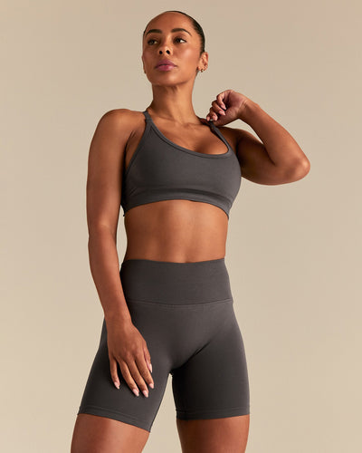 Define 2.0 Seamless Cross Back Bra | Graphite
