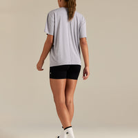 Comfort Oversized Hook Up T-Shirt | Silver Grey Marl