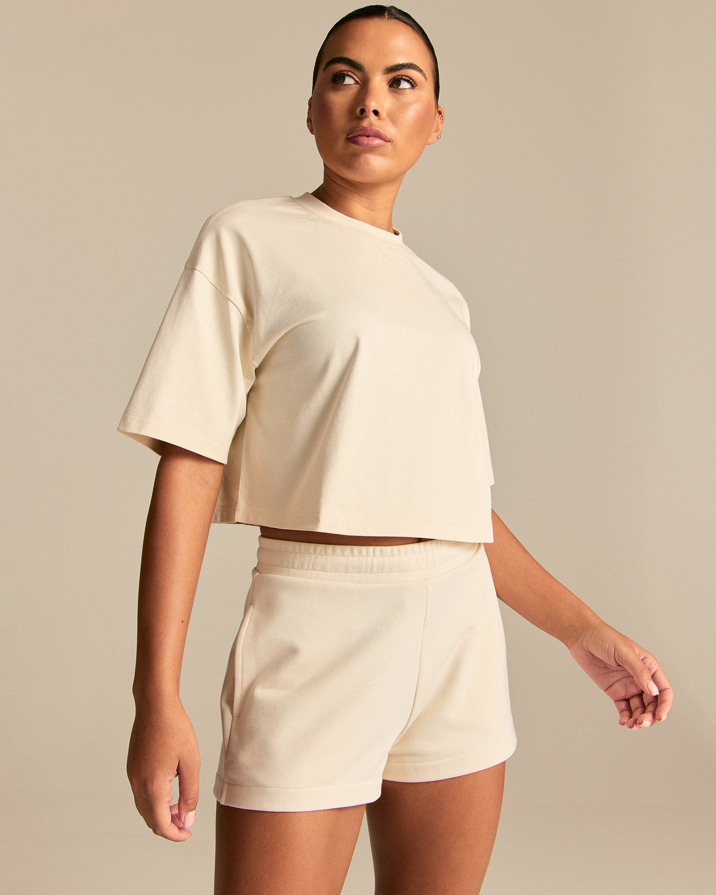 Comfort Athletic Club Cropped T-Shirt | Off White
