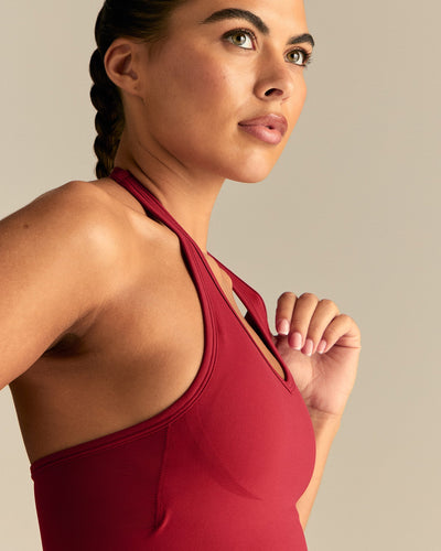 Define 2.0 Seamless Halter Tank | True Red