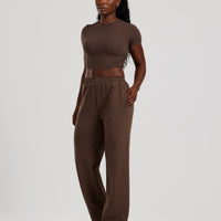 Comfort Light Straight Leg Joggers | Cocoa
