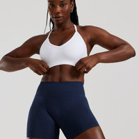 Define 2.0 Seamless Halter Neck Bra | White