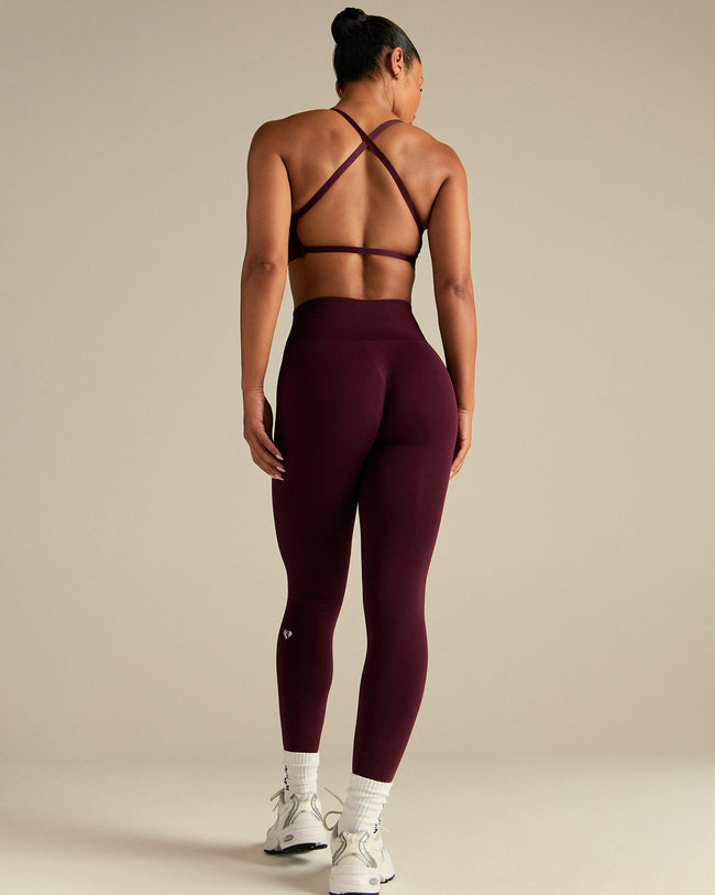 Define 2.0 Seamless Scrunch Leggings | Merlot