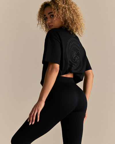 Comfort WB Logo Oversized Short Sleeve T-Shirt | Black