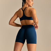 Emphasize V-Neck Bra | True Navy