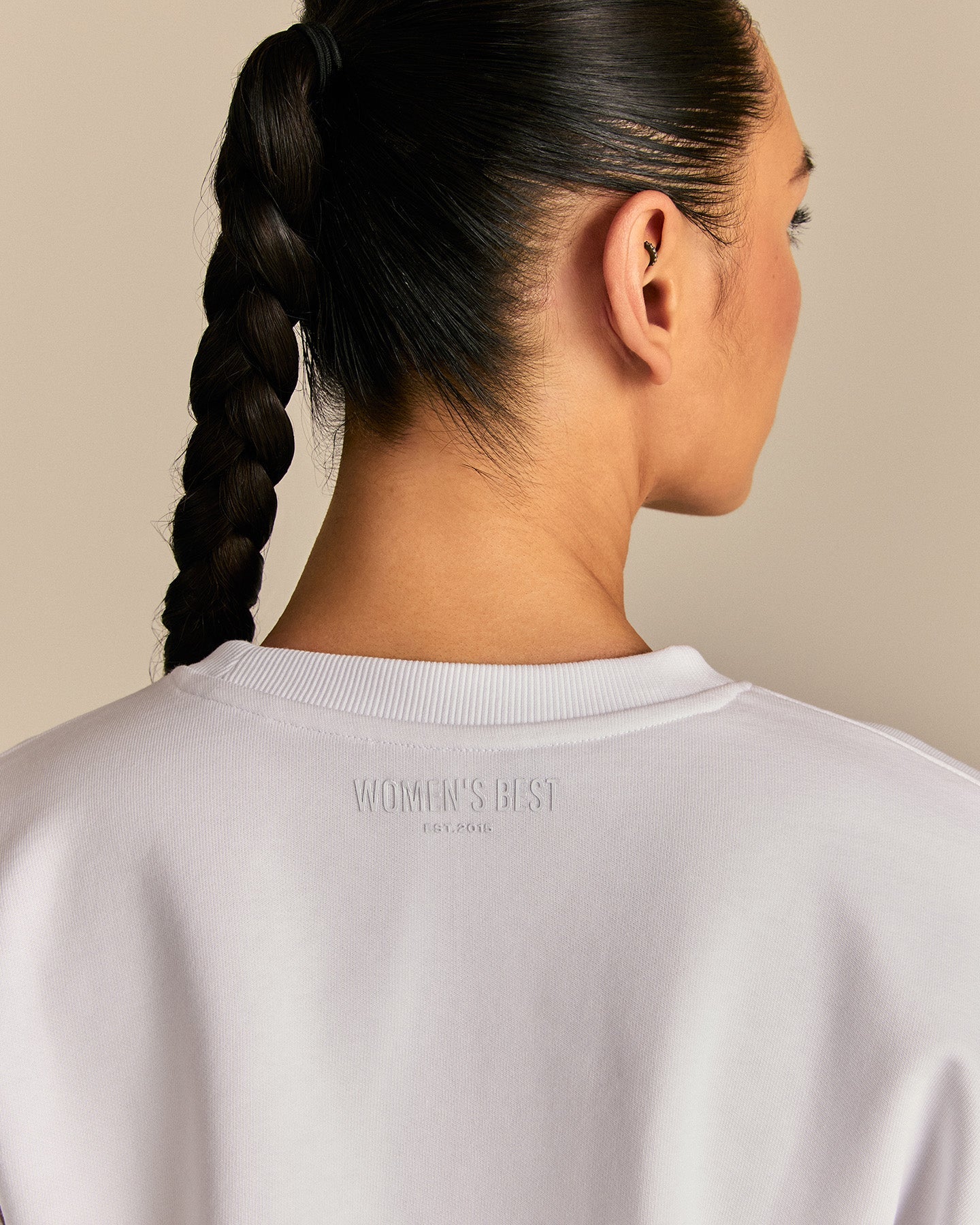 Comfort Pump Cover Ultra Cropped Sweat | White