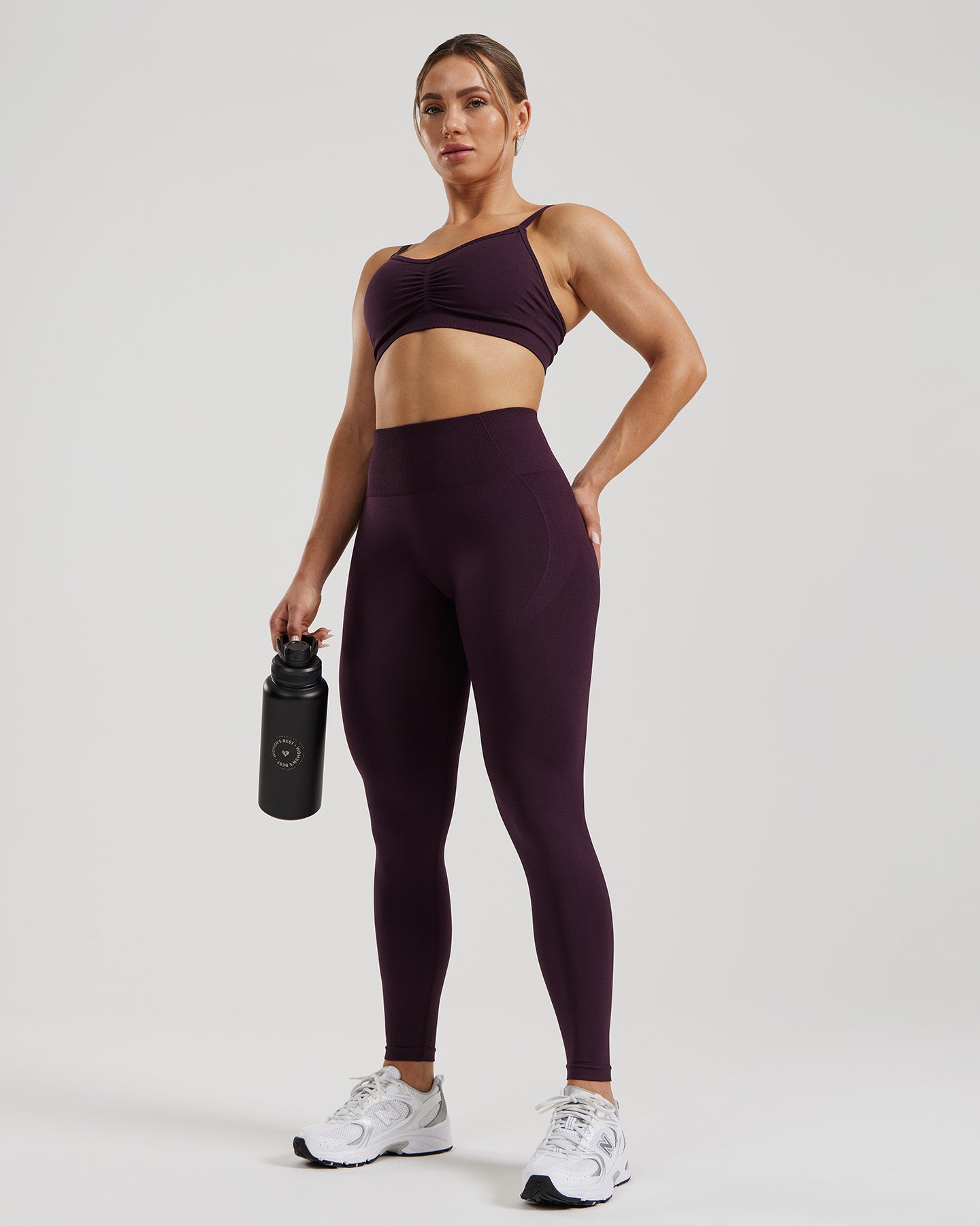 Define 2.0 Seamless Scrunch Bralette | Midnight Plum