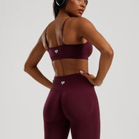 Define 2.0 Seamless Scrunch Bralette | Dark Cherry