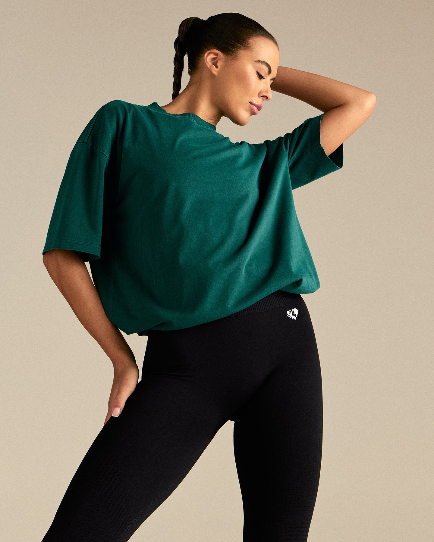 Comfort Oversized Short Sleeve T-Shirt | Vintage Midnight Green
