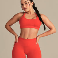 Define 2.0 Cross Back Bra | Lava Red