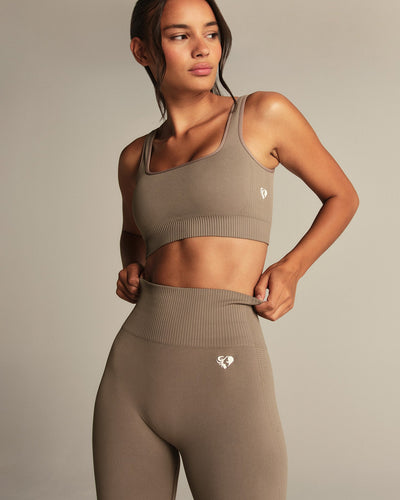 Power Seamless Leggings | Taupe Grey
