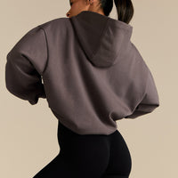 Comfort Oversized PWR Hoodie | Slate Grey