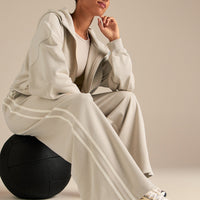 Comfort Lightweight Contrast Joggers | Stone